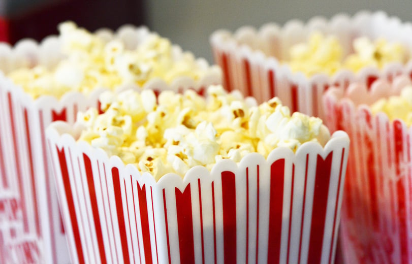 Popcorn in Popcorn Containers